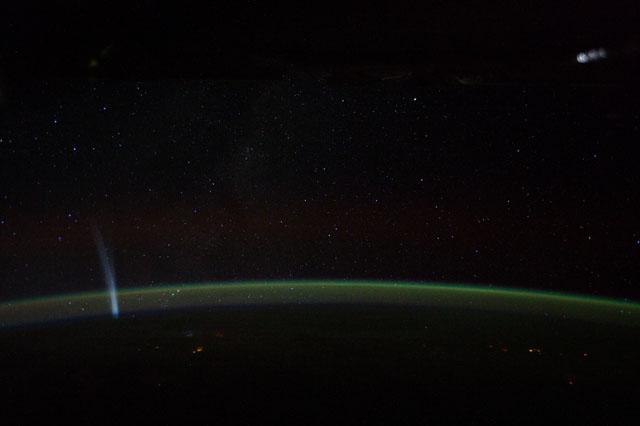 Comet Lovejoy From Space Station 2