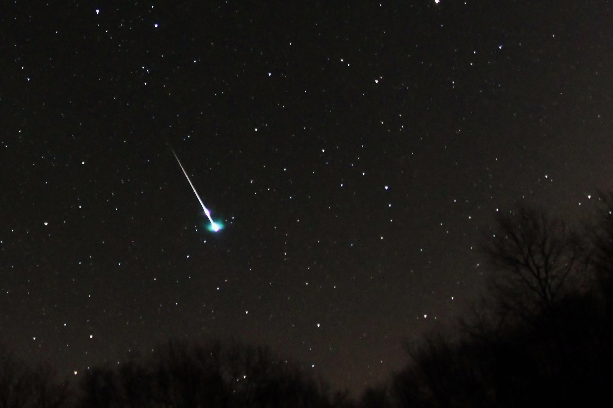 Possible Quadrantid Meteor Photographed by Brian Emfinger