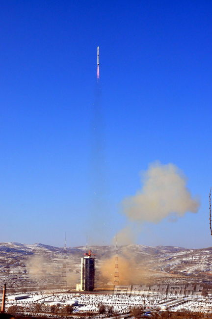 On January 9, 2012, China's civil satellite Ziyuan 3 launched from the Taiyuan Satellite Launch Center.