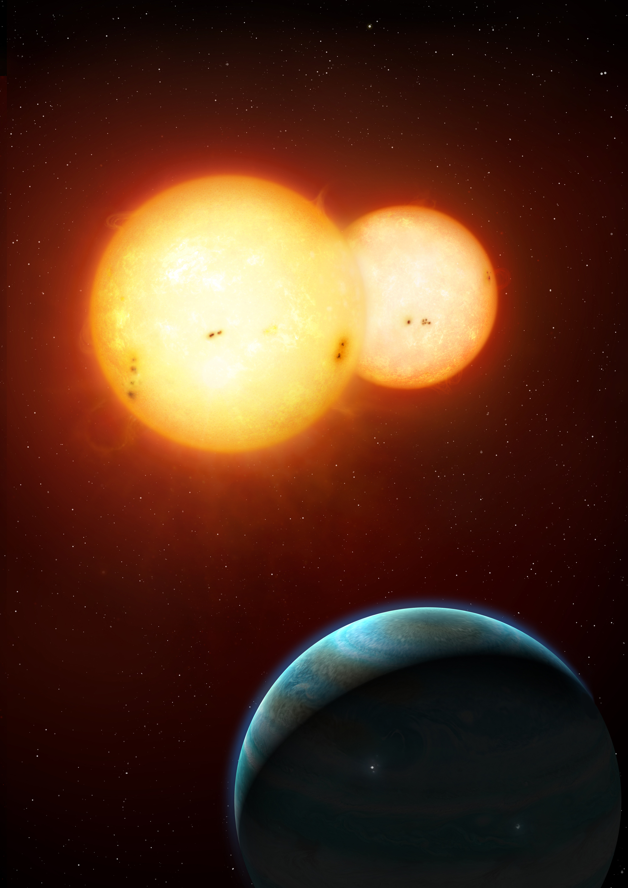Twin Sun Planet Kepler 35b: Mark Garlick