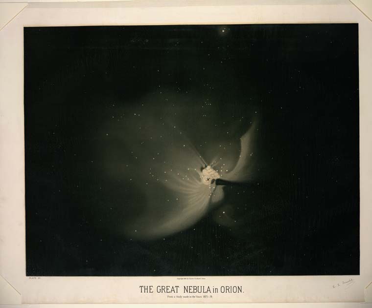 The great nebula in Orion by Trouvelot
