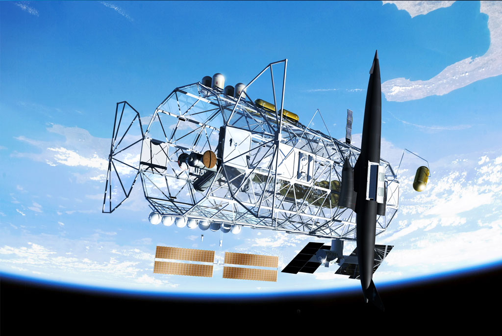 Skylon and Space Construction
