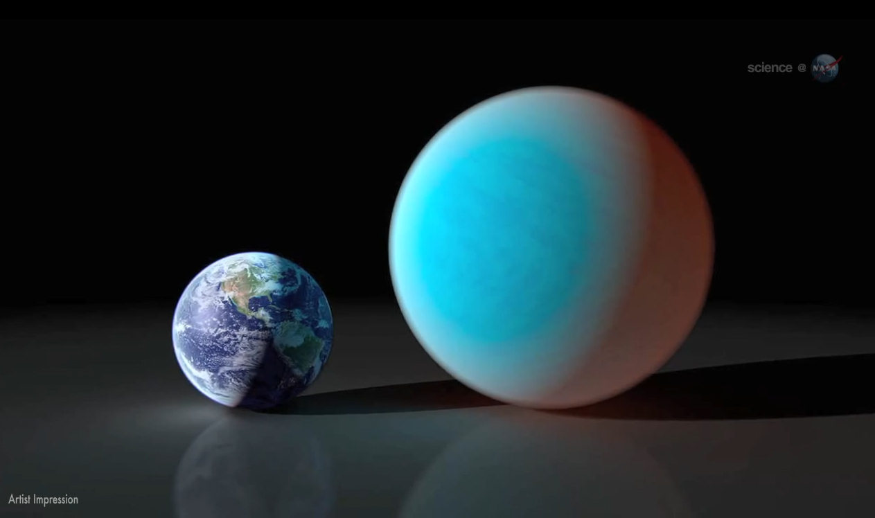 Alien Planet 55 Cancri e - Comparison with Earth
