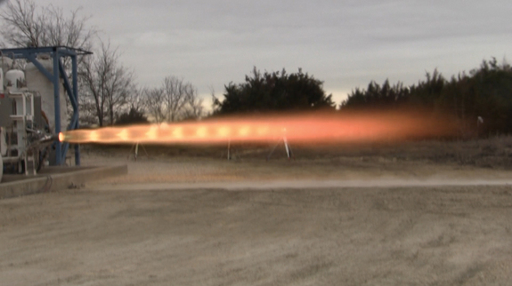 SpaceX test-fires its SuperDraco engine prototype in preparation for a milestone that will be met for NASA's Commercial Crew Program (CCP).