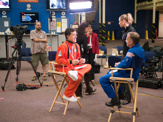 Stephen Colbert Visits NASA
