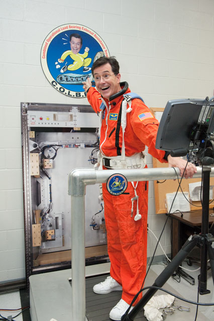 Stephen Colbert Visits NASA
