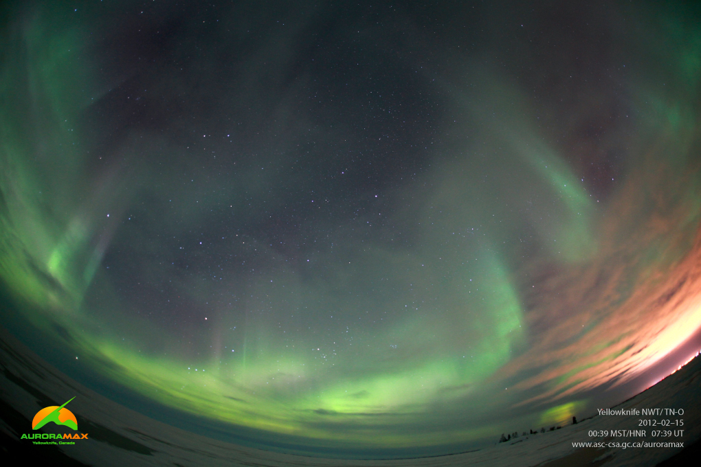 Aurora Borealis above Yellowknife, NWT