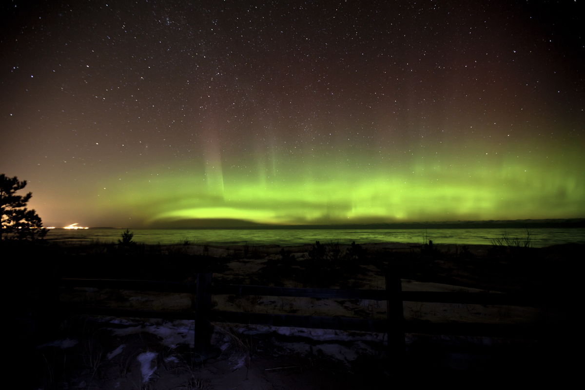Aurora over Marquette County, Upper Peninsula of Michigan