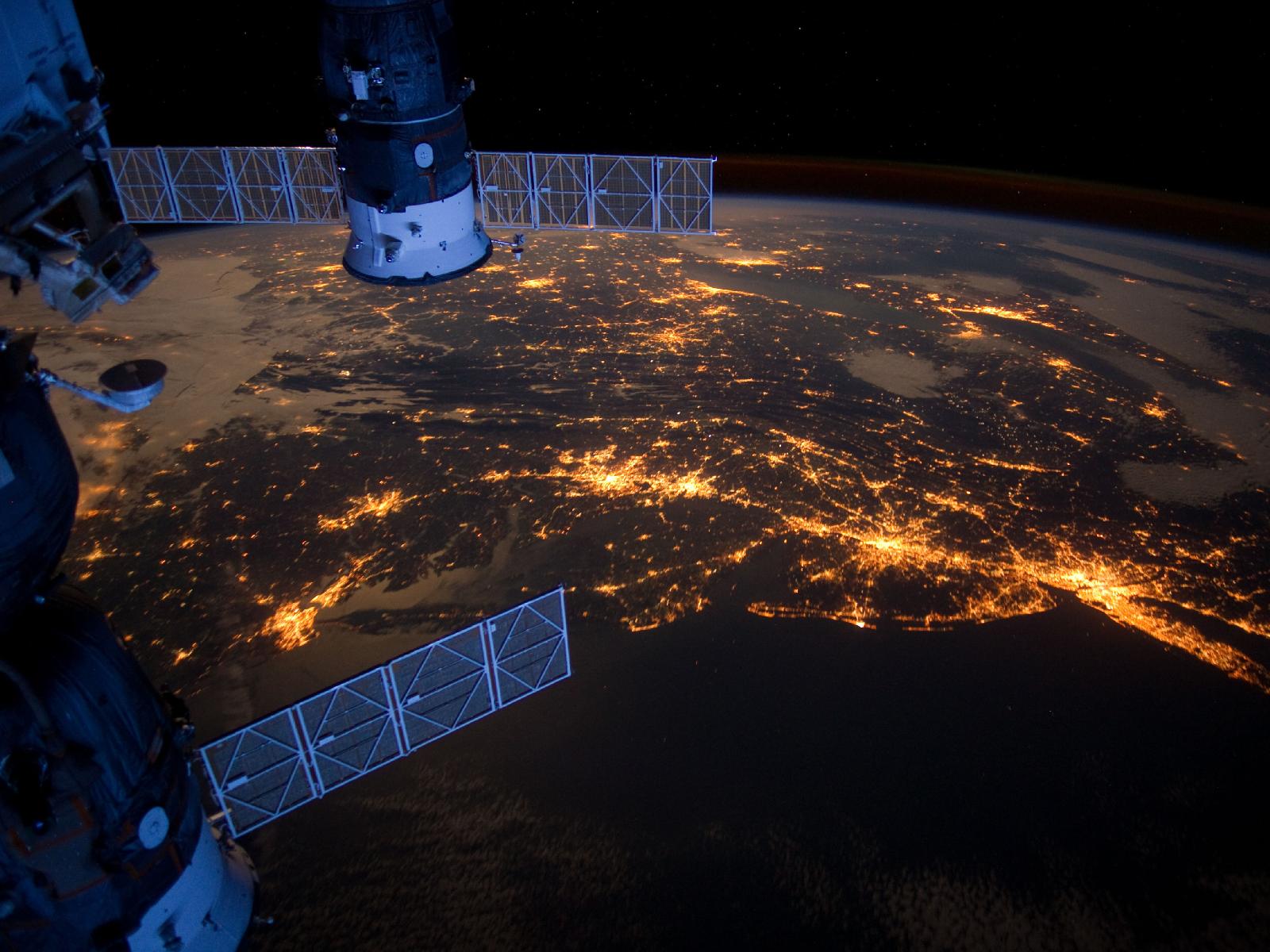 Eastern Seaboard at Night