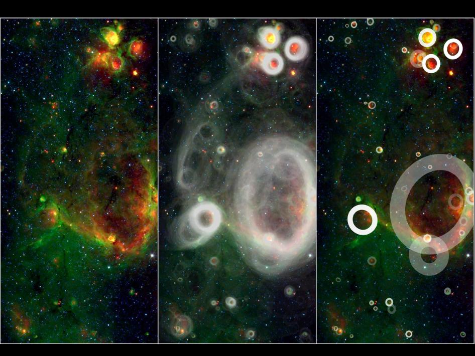 Citizen Scientists Discover Cosmic Bubbles in Milky Way Galaxy