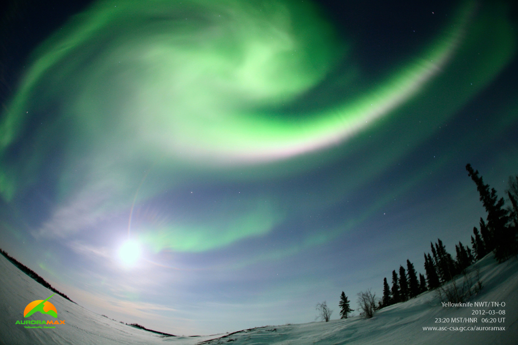 Aurora over Yellowknife, NWT, Canada, March 8, 2012
