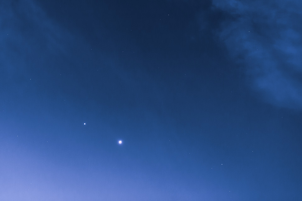 Venus and Jupiter in the Northern California Sky
