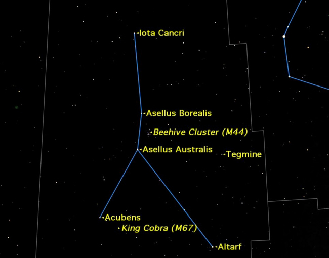 dimmest,meteorite night software cancer, which is latin for crab, is the dimmest