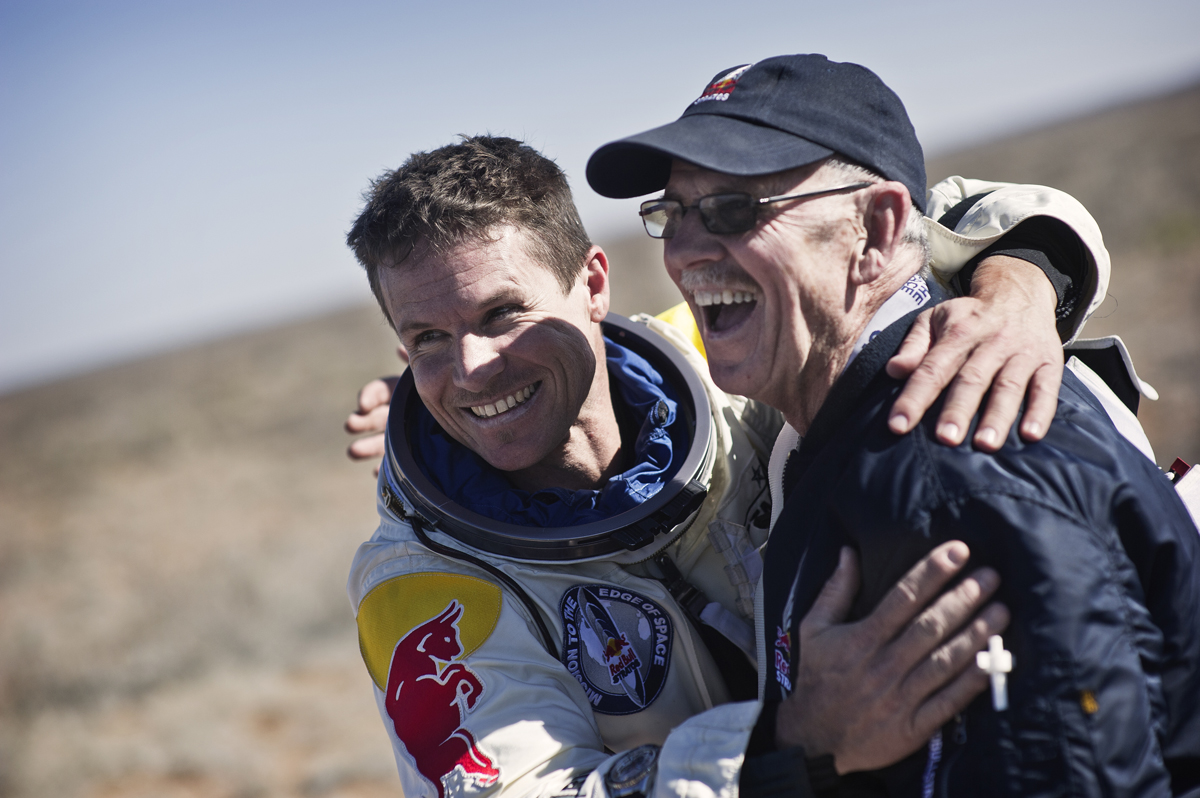 Baumgartner and Todd Celebtrate