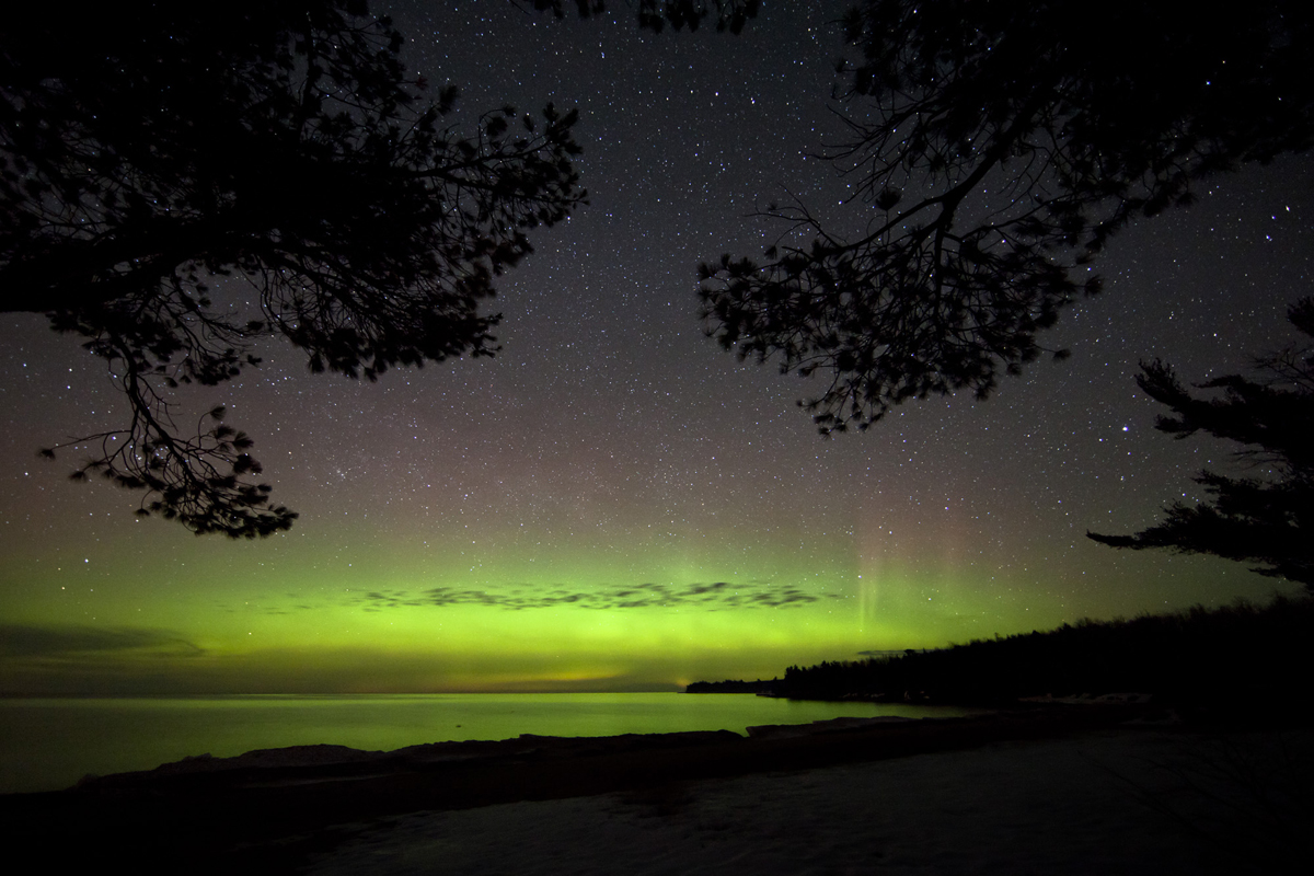Aurora over Lake Superior, Alger County, MI #2