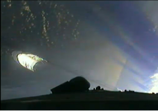 ATV-3 Spaceship Launch: Fairing Sep