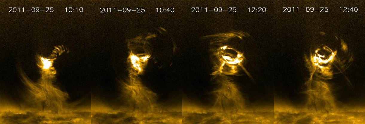 Huge 'Solar Tornado' Twists Across Sun's Surface in New Video