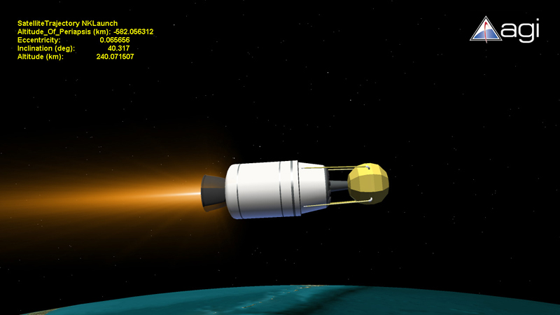 Third Stage of North Korea's Unha-2 Rocket, with Satellite
