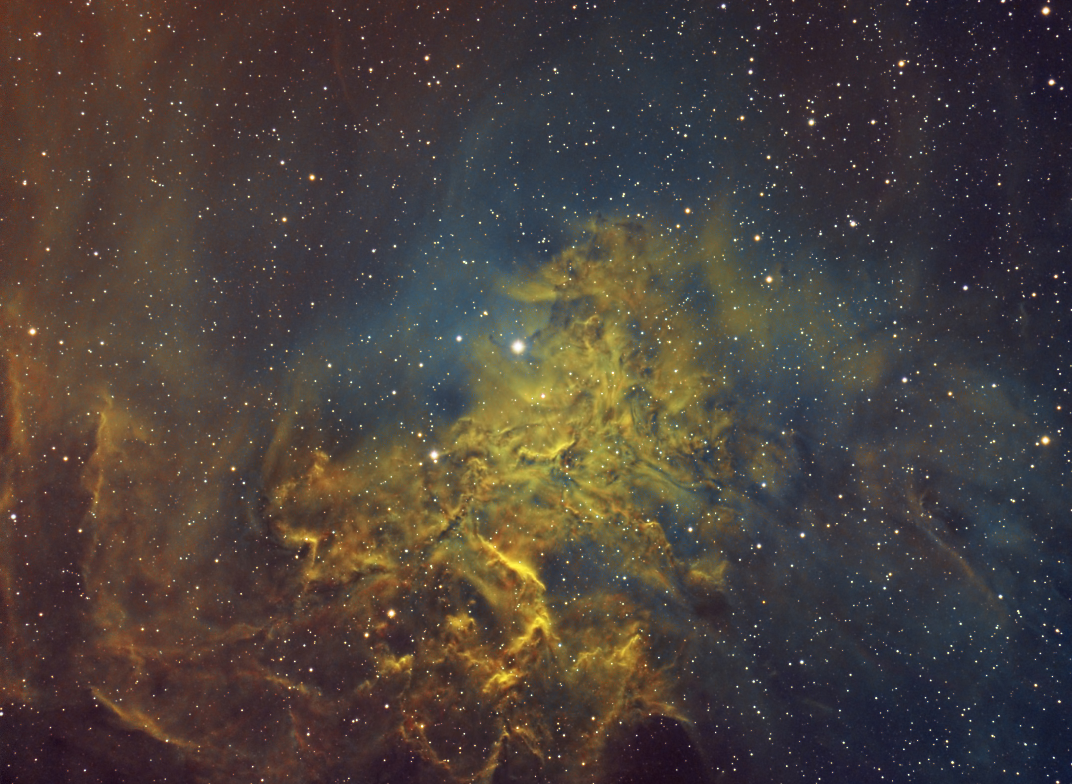 Fire in the Sky: Nebula Burns Brightly in Skywatcher Photo