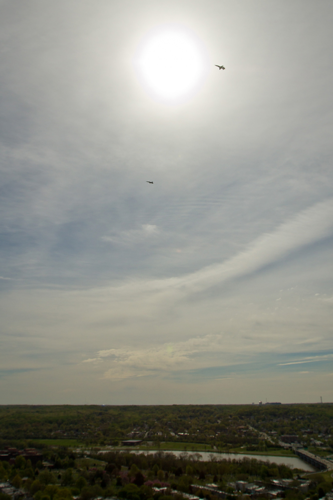 T-38 Aircraft Fly Over Washington