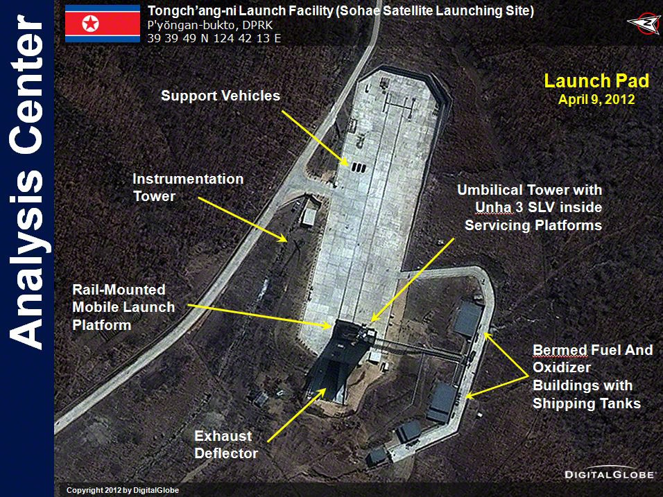 Satellite Image of North Korea Launch Pad