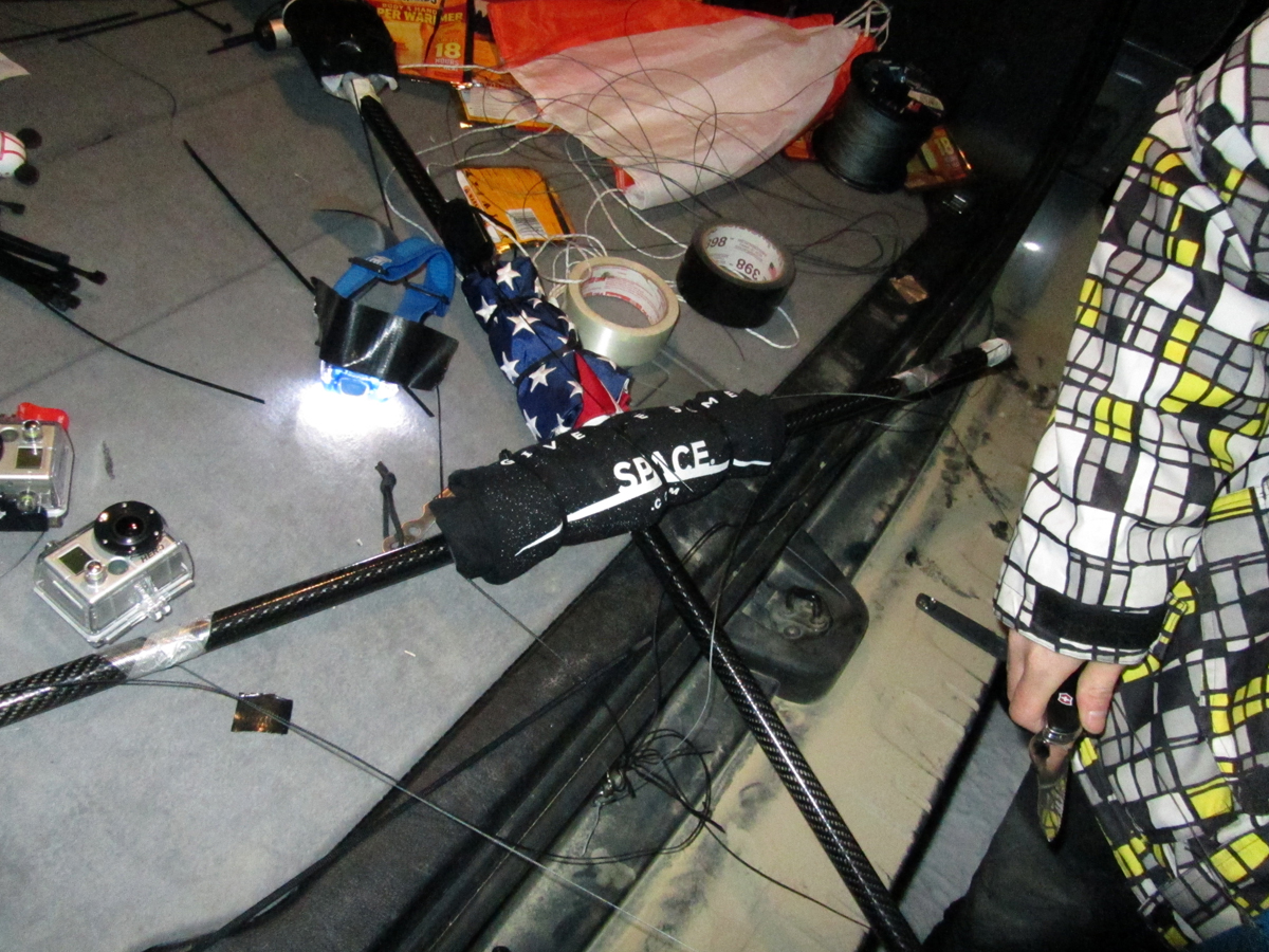 SPACE.com T-Shirt on the Balloon Rig