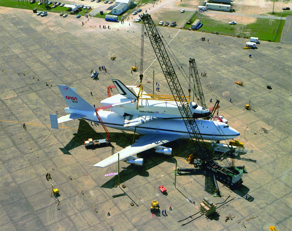 At the Dulles airport, the attachment process will be performed in reverse.
