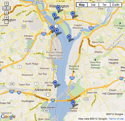 Discovery Flyover Best Viewing Sites Map
