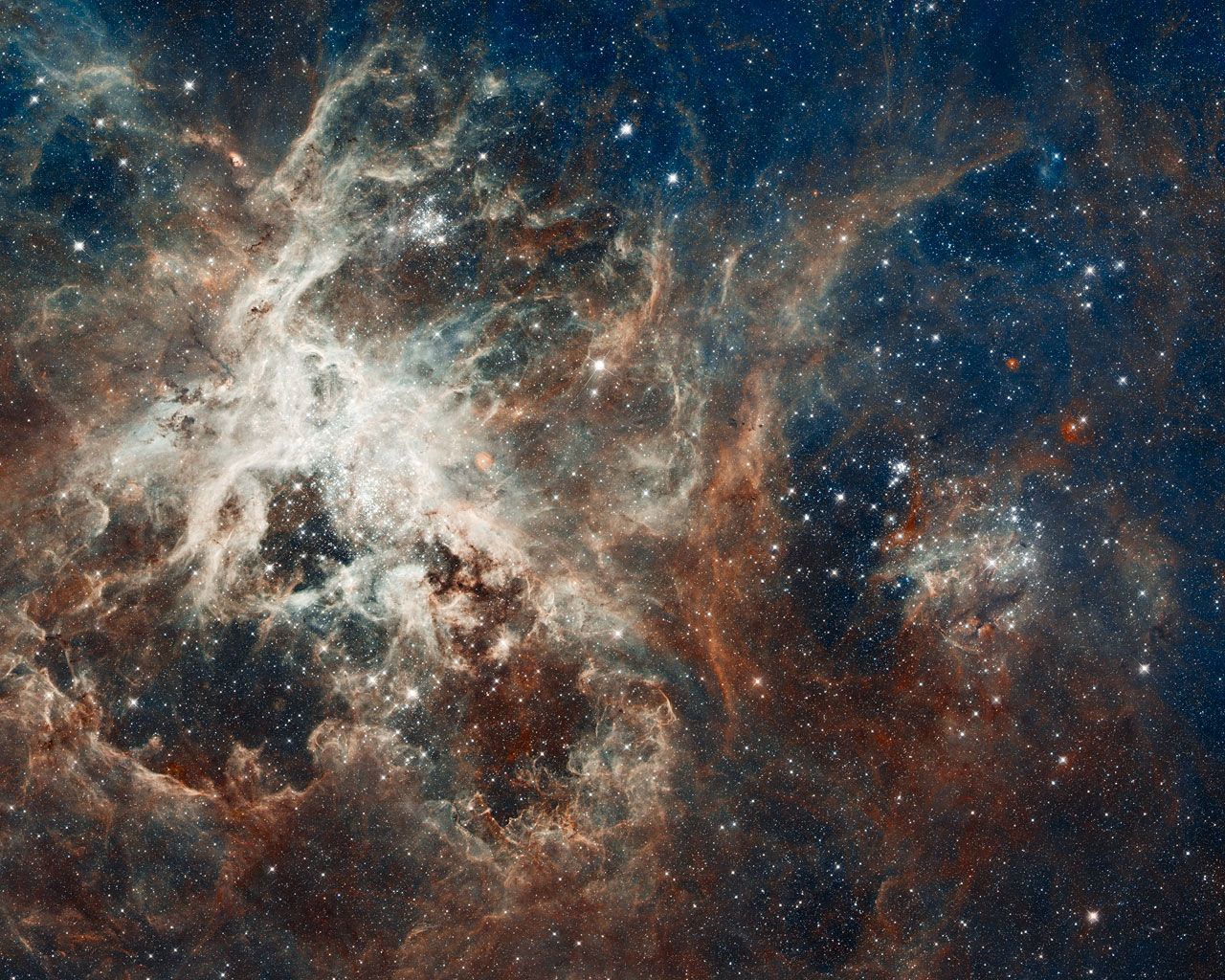 Tarantula Nebula for Hubble Telescope's 22nd B-Day