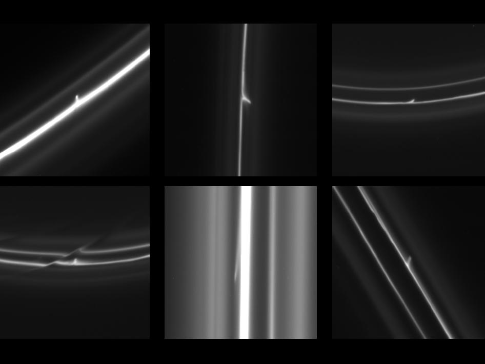 Trails in Saturn's F Ring