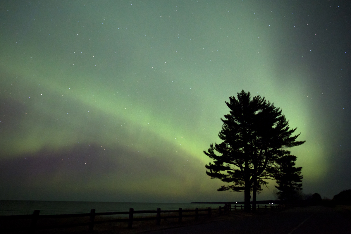 April 2012 Aurora over Lake Superior