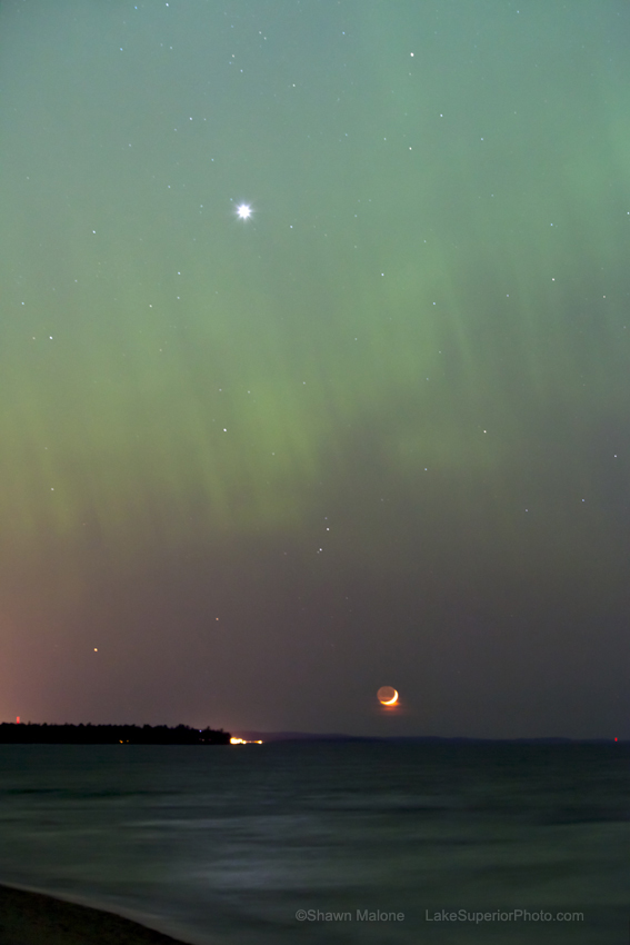 April 2012 Aurora over Lake Superior #2