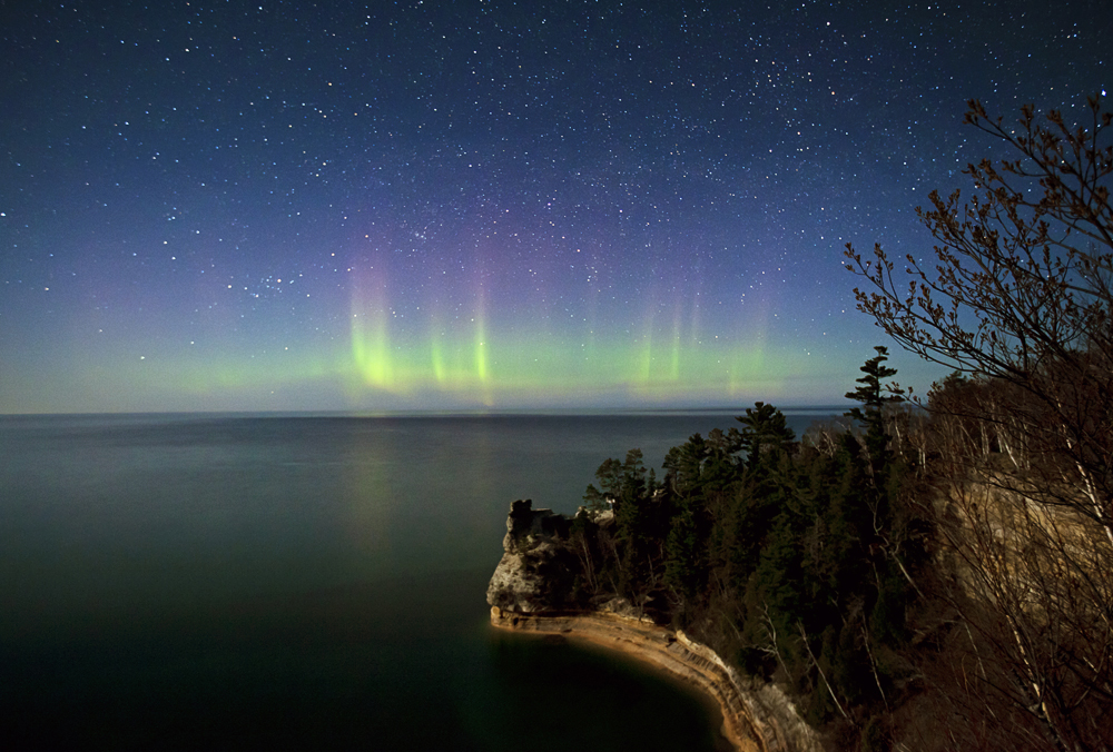 Aurora over Miner's Castle