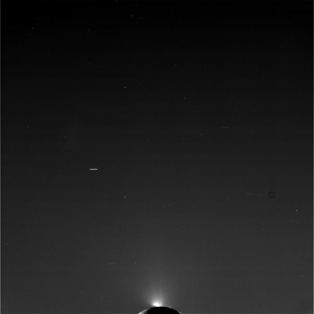 Raw, Unprocessed Image of Enceladus