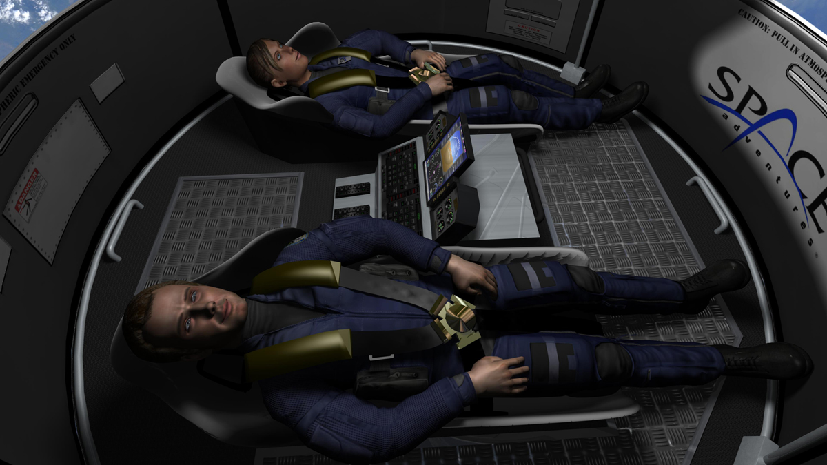 Space Adventures' Suborbital Vehicle Interior 1