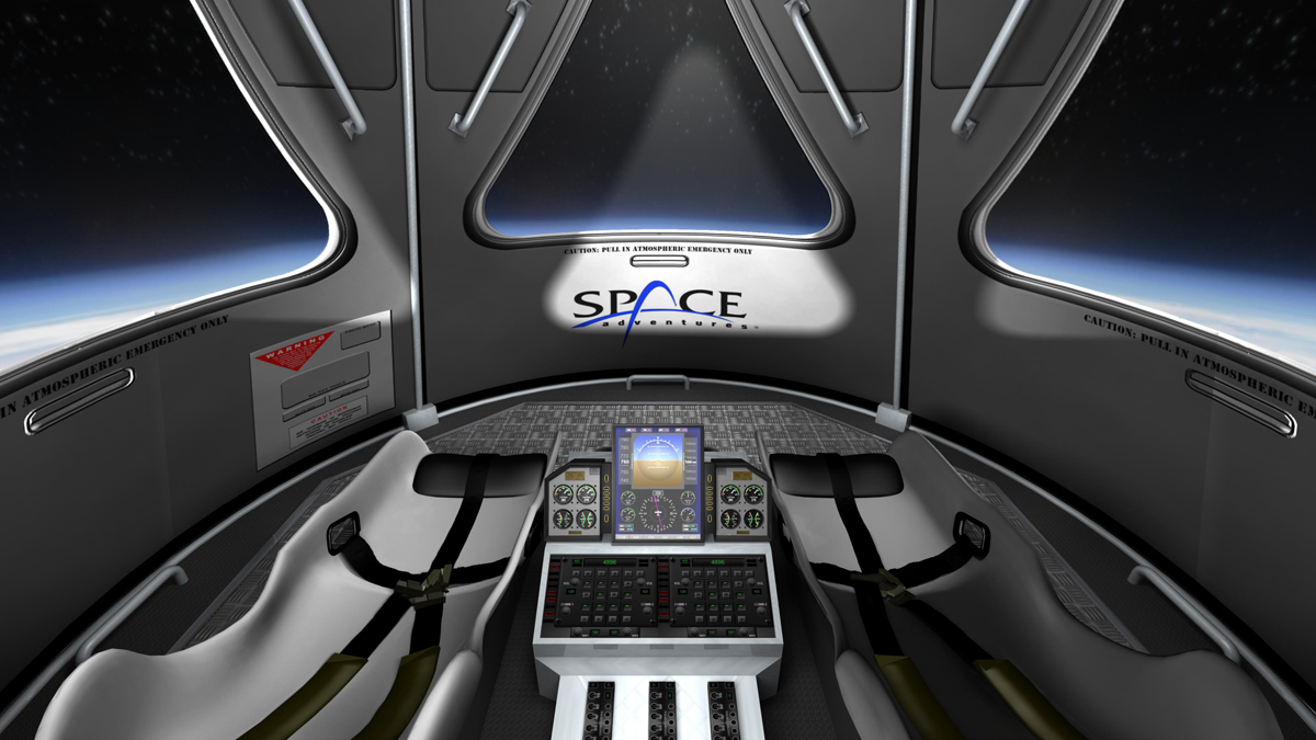 Space Adventures' Suborbital Vehicle Interior 5