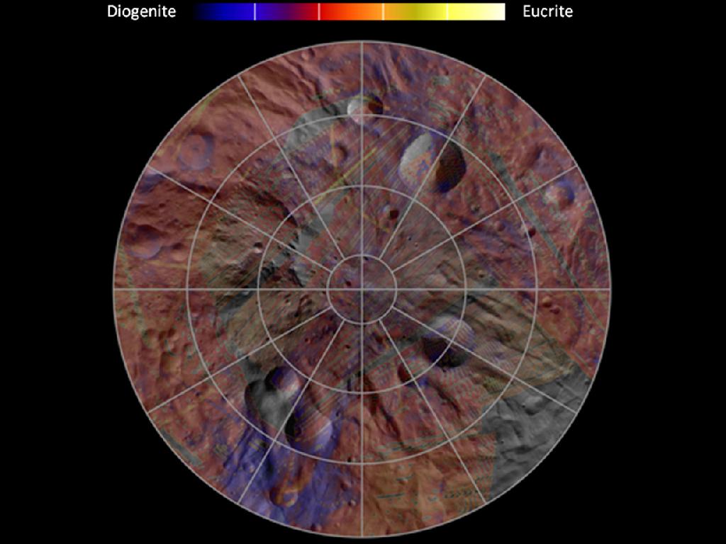 Mineral Diversity at Vesta's South Pole