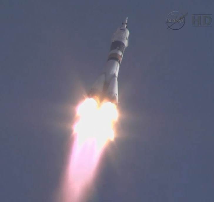 Soyuz Launches Space Station Crew on May 14, 2012