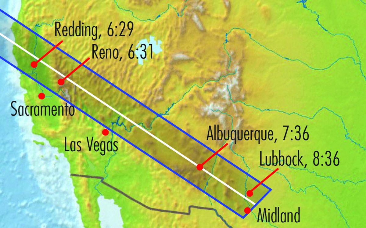 Annular Solar Eclipse of May 20, 2012, Map
