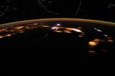 On the night of April 21, the 2012 Lyrid meteor shower peaked in the skies over Earth. While NASA allsky cameras were looking up at the night skies, astronaut Don Pettit aboard the International Space Station trained his video camera on Earth below. This image was taken taken on April 22, 2012