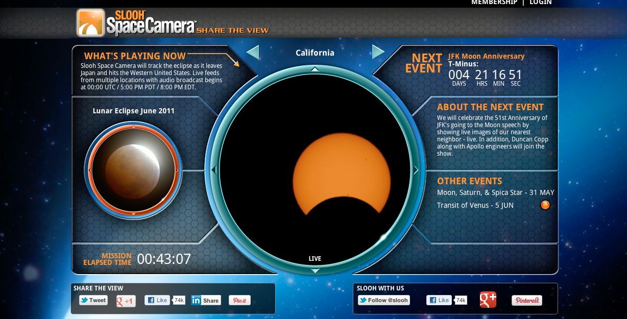 SLOOH Space Camera Image of Solar Eclipse of May 20, 2012