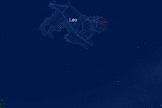 This sky map shows the location of the constellation Leo, the Lion, which includes the star Rasalas, on May 22, 2012 at 9 p.m. Rasalas can be used as a marker to try an find Venus in the daytime sky.