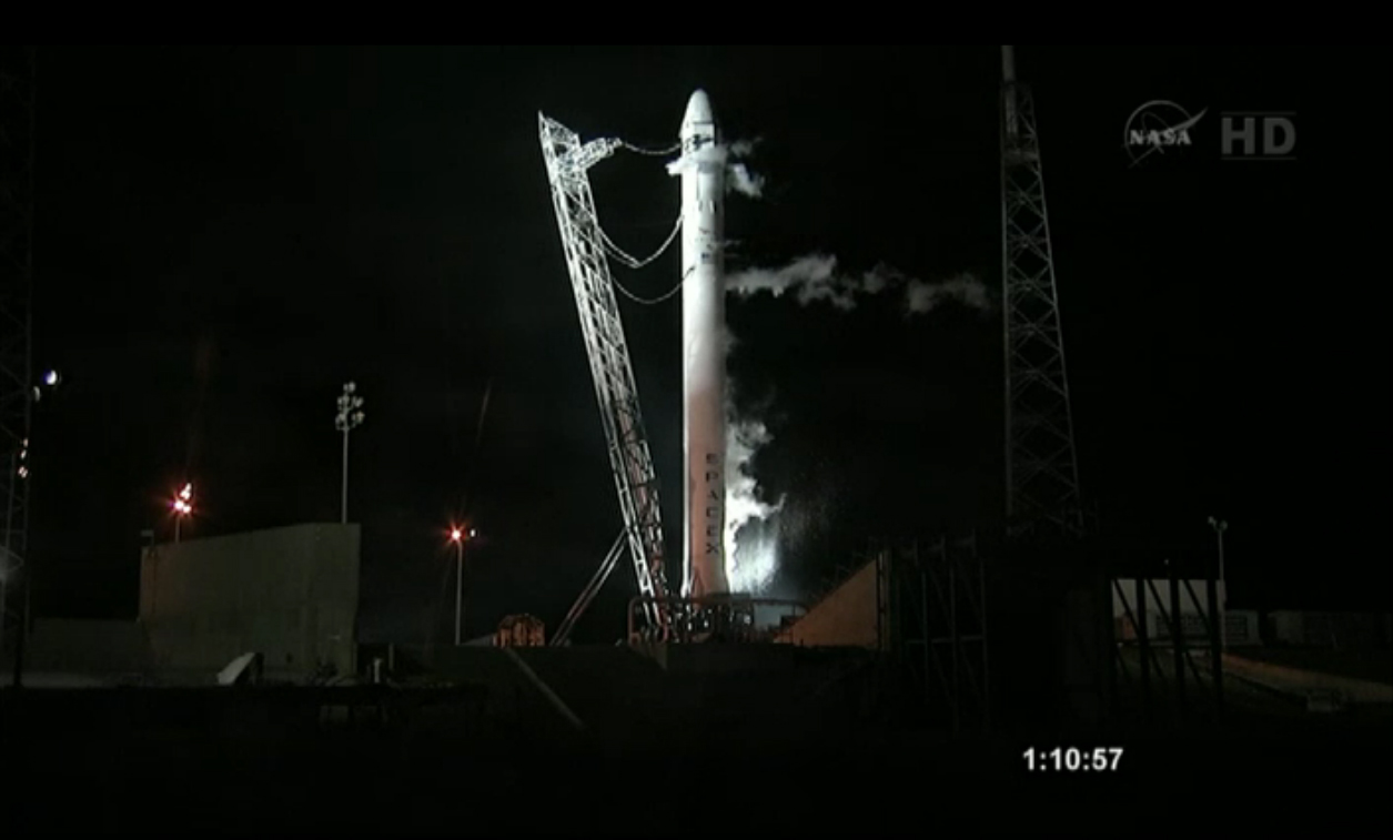SpaceX Falcon 9 On Launch Pad