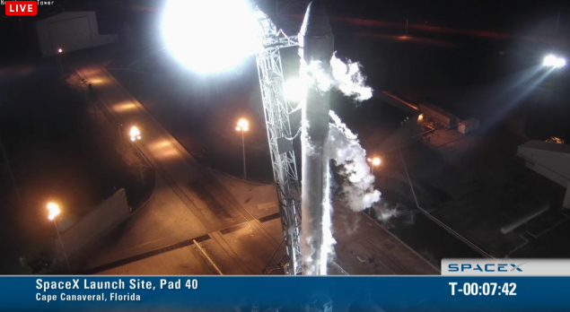 SpaceX Falcon 9 Rocket: Top View