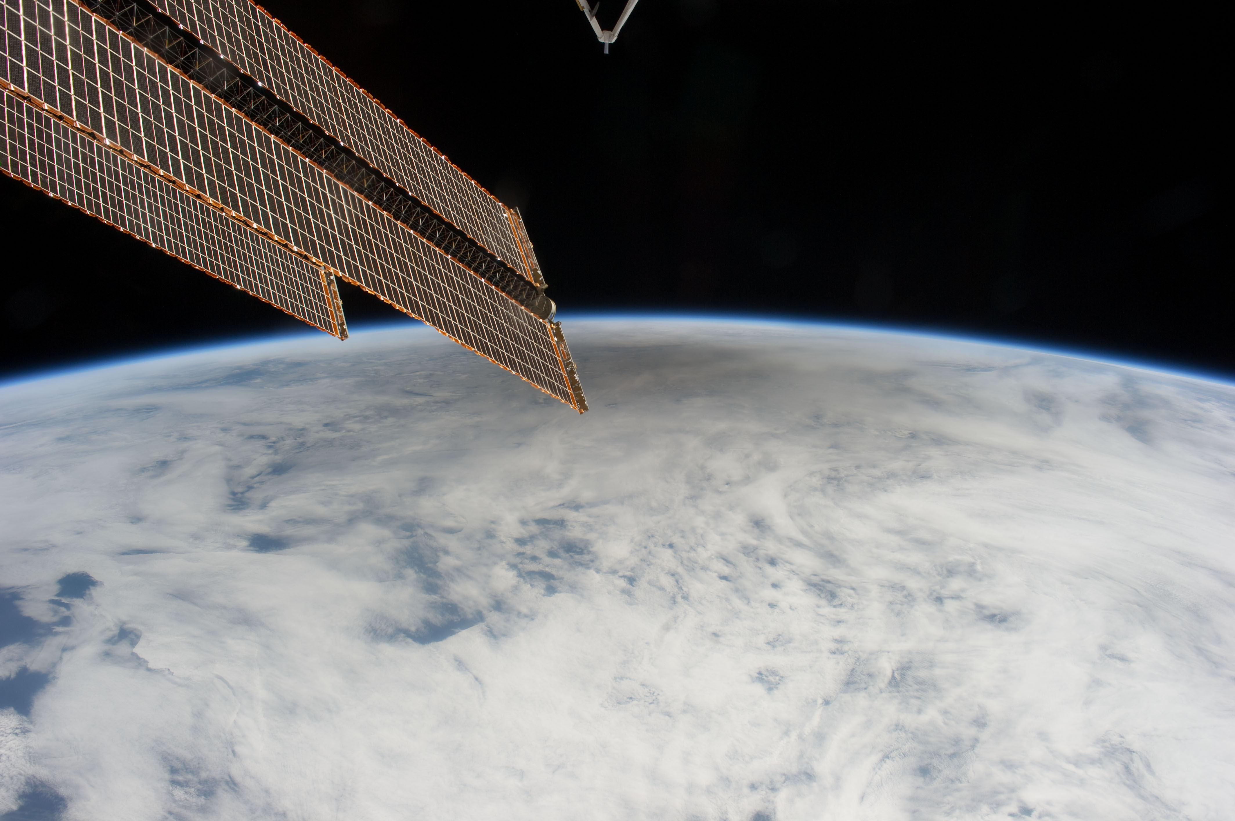 Shadow of Moon from ISS