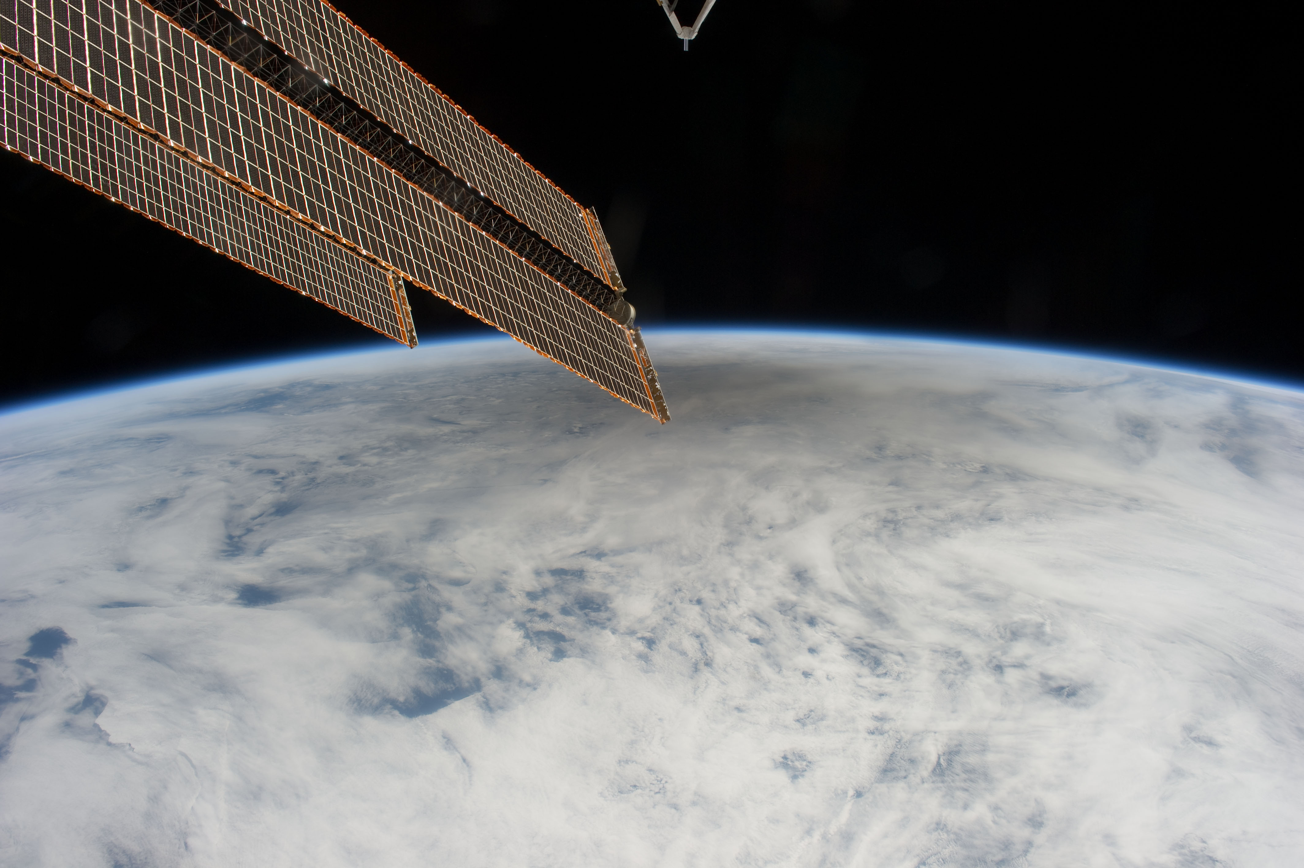 Shadow of Moon from ISS During Eclipse