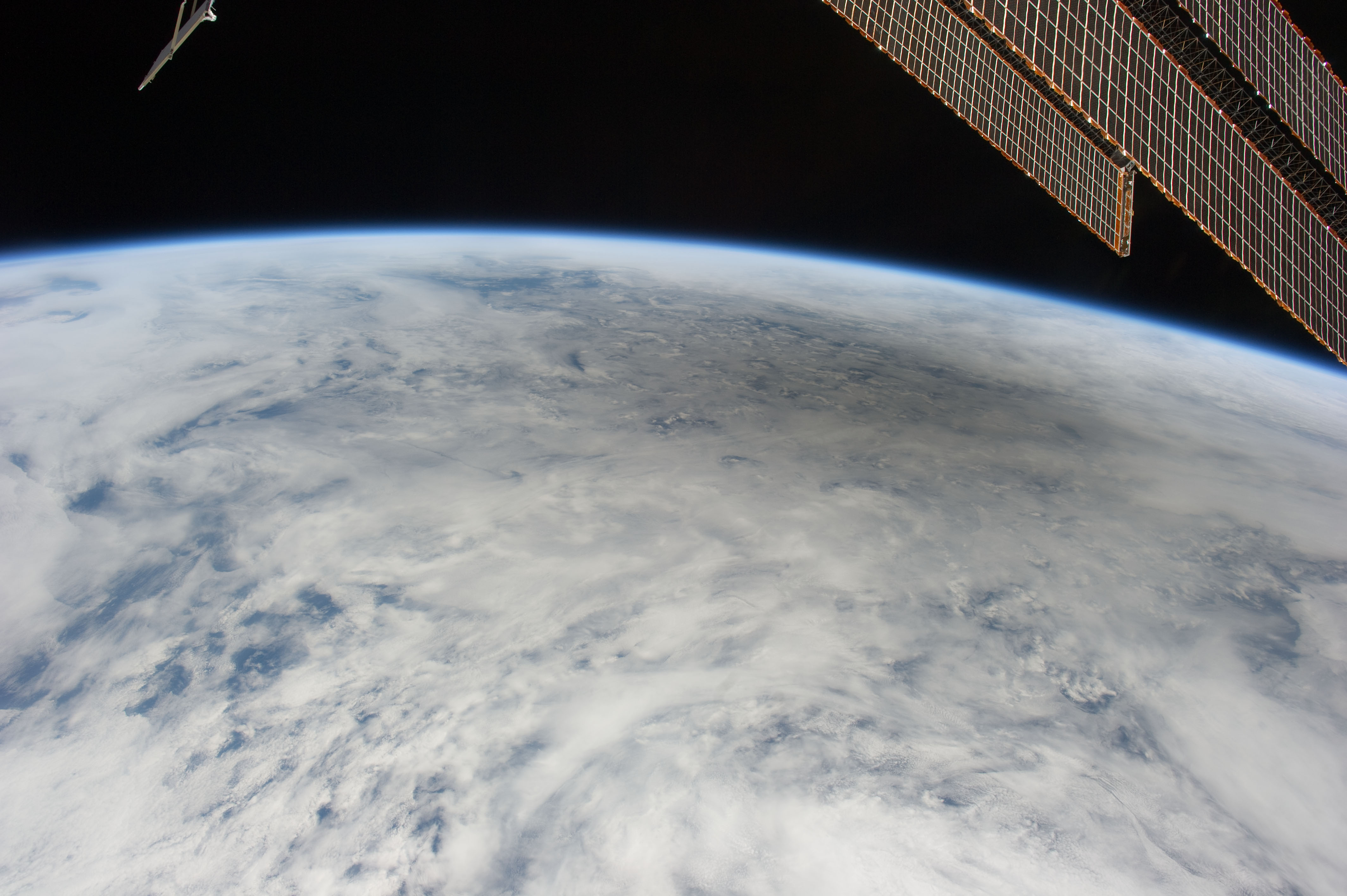 Astronaut Photographs Solar Eclipse's Moon Shadow from Space