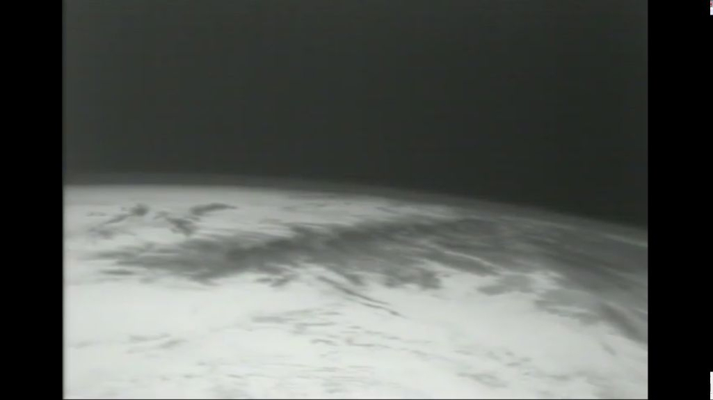 Thermal Image of Earth Taken by Dragon