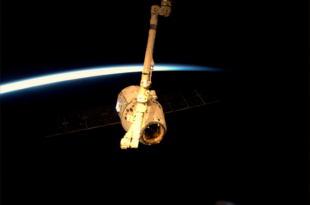 Dragon Grappled Against the Earth's Limb