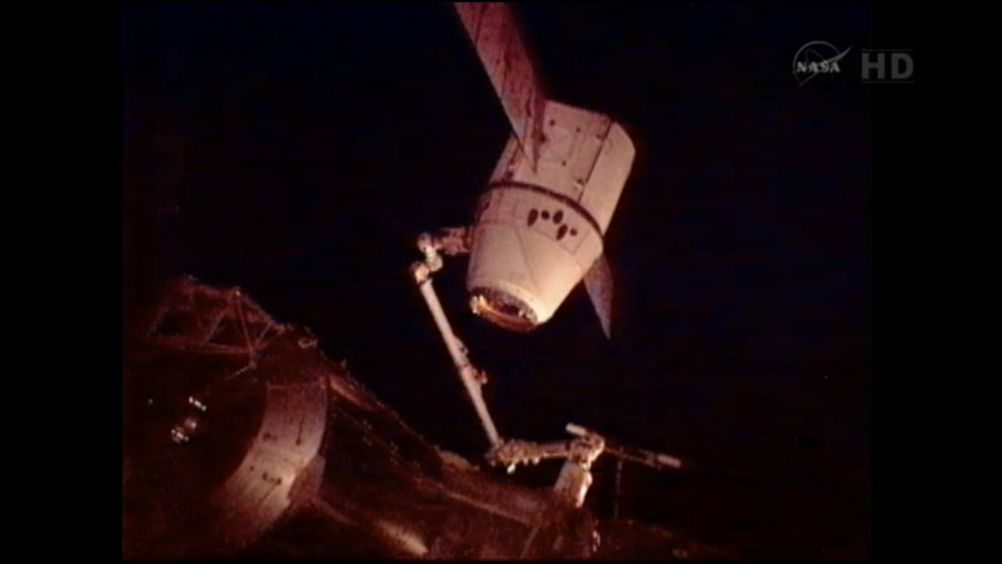 Dragon Space Station Departure